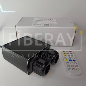 Çift (2) Çıkışlı 32W Fiber Optik Aydınlatma Işık Kaynağı Cihazı