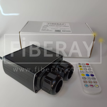 Çift (2) Çıkışlı 32W Fiber Optik Aydınlatma Işık Kaynağı Cihazı