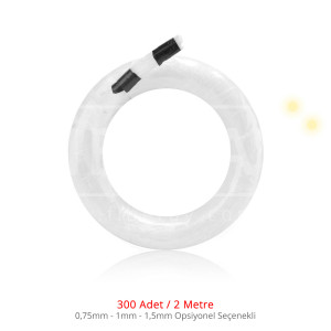 200 Adet / 3 Metrelik Hazır PMMA Uçtan Işıyan Fiber Optik Kablo