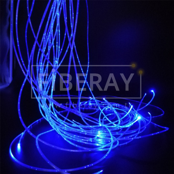 Yandan Işıyan Nokta (Dot) Fiber Optik Aydınlatma Kablosu PMMA-FBDOT-0755MM Fiberay